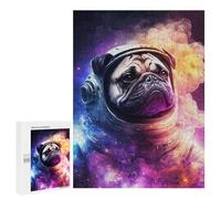Rompecabezas 500 PCS para Adolescentes Galaxy Pug Rompecabezas para Adultos Juego Familiar Una Obra De Arte como Regalo para Toda La Familia 500 PCS