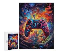 Rompecabezas 500 PCS para Adolescentes Gaming Controller Artwork -1 Rompecabezas para Adultos Juegos Divertidos Una Obra De Arte Ayuda A Ejercitar El Cerebro 500 PCS