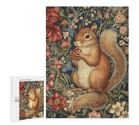 Rompecabezas 500 PCS para Adolescentes Garden Squirrel with Berries Rompecabezas para Adolescentes Pero Divertido Y Humorístico Desafío Educativo Juguete Juego Intelectual 500 PCS