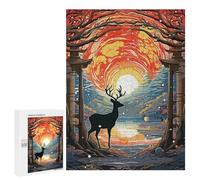 Rompecabezas 500 PCS para Adolescentes Gate Forest Japan Rompecabezas para Adultos Juego Familiar Una Obra De Arte como Regalo para Toda La Familia 500 PCS