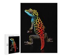 Rompecabezas 500 PCS para Adolescentes Gecko Leopard Colorful Rompecabezas DIY Juguetes Una Obra De Arte como Regalo para Toda La Familia 500 PCS