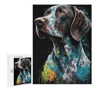 Rompecabezas 500 PCS para Adolescentes German Shorthaired Pointer Rompecabezas DIY Juguetes Una Obra De Arte como Regalo para Toda La Familia 500 PCS
