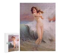 Rompecabezas 500 PCS para Adolescentes Girl Wades in The Ocean Rompecabezas para Adultos Juego Práctico Decoración del Hogar Cumpleaños Y Navidad 500 PCS