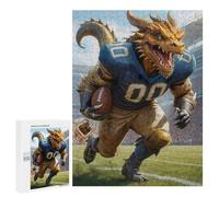 Rompecabezas 500 PCS para Adolescentes Gridiron Dragon Football Rompecabezas para Adultos Juego Práctico Decoración del Hogar Cumpleaños Y Navidad 500 PCS