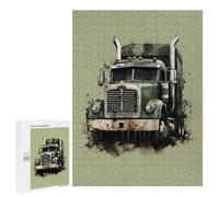 Rompecabezas 500 PCS para Adolescentes Grunge Big American Truck Rompecabezas para Adultos Juguetes Antiestrés Difícil 500 PCS