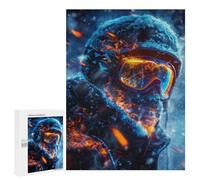 Rompecabezas 500 PCS para Adolescentes Highly Detailed Skier Rompecabezas para Adultos Juego Práctico Pero Divertido Y Humorístico Regalo De Cumpleaños, Regalos, 500 PCS