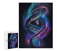 Rompecabezas 500 PCS para Adolescentes Human DNA in The Space V1 Rompecabezas Juegos Familiares Ensamblaje De Patrones Cumpleaños Y Navidad 500 PCS