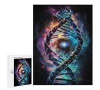 Rompecabezas 500 PCS para Adolescentes Human DNA in The Space V2 Rompecabezas para Adultos Juego Familiar Decoración del Hogar para Cumpleaños, Navidad 500 PCS