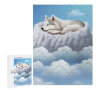 Rompecabezas 500 PCS para Adolescentes Husky Puppy Dreaming Rompecabezas para Adultos Juego Práctico Regalo De Cumpleaños Regalo De Cumpleaños, Regalos, 500 PCS