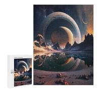 Rompecabezas 500 PCS para Adolescentes Interstellar Saturn Mirage Rompecabezas para Adultos Juego Práctico Pero Divertido Y Humorístico Regalo De Cumpleaños, Regalos, 500 PCS