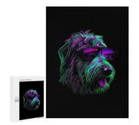Rompecabezas 500 PCS para Adolescentes Irish Wolfhound Rompecabezas Juego De Ingenio Aliviador De Estrés Desafiante para Completar 500 PCS