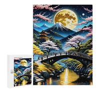 Rompecabezas 500 PCS para Adolescentes Japan Landscape Cherry Rompecabezas para Adultos Juguete Decoración De Pared Difícil Difícil Desafiante De Completar 500 PCS