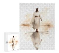 Rompecabezas 500 PCS para Adolescentes Jesus Walking on Water Rompecabezas para Adultos Juegos De Relajación Vacaciones En Casa Matar El Tiempo 500 PCS