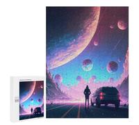 Rompecabezas 500 PCS para Adolescentes Journey to The Stars -2 Rompecabezas para Adultos Juego Familiar Carrera De Velocidad De Manos Regalos para Reducir El Estrés 500 PCS