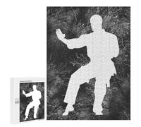 Rompecabezas 500 PCS para Adolescentes Karate Silhouette 23 Rompecabezas para Adultos Juego Práctico Pero Divertido Y Humorístico Regalo De Cumpleaños, Regalos, 500 PCS