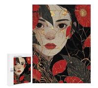 Rompecabezas 500 PCS para Adolescentes Kintsugi-Style Face Rompecabezas para Adultos Juegos Familiares Regalo De Cumpleaños Regalos De Cumpleaños Únicos 500 PCS