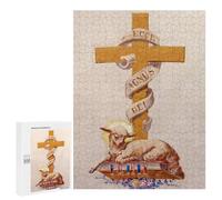 Rompecabezas 500 PCS para Adolescentes Lamb of God Rompecabezas para Adultos Juego Práctico Regalo De Cumpleaños Regalo De Cumpleaños, Regalos, 500 PCS