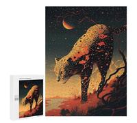 Rompecabezas 500 PCS para Adolescentes Leopard Cheetah Jaguars Rompecabezas para Adultos Juguete Decoración De Pared Difícil Difícil Desafiante De Completar 500 PCS