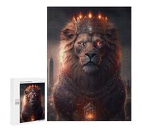 Rompecabezas 500 PCS para Adolescentes Lion of The City Rompecabezas para Adultos Juego Práctico Decoración del Hogar Cumpleaños Y Navidad 500 PCS