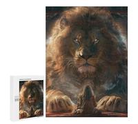 Rompecabezas 500 PCS para Adolescentes Lion of Wisdom Rompecabezas Juego De Ingenio Aliviador De Estrés Desafiante para Completar 500 PCS