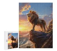 Rompecabezas 500 PCS para Adolescentes Lions Sunrise Majesty Rompecabezas para Adultos Juego Práctico Regalo De Cumpleaños Regalo De Cumpleaños, Regalos, 500 PCS
