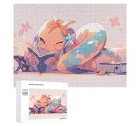 Rompecabezas 500 PCS para Adolescentes Magical Creature Reading Adventure Rompecabezas Juegos Relajantes Mejora La Memoria Oferta como Regalos para Toda La Familia 500 PCS