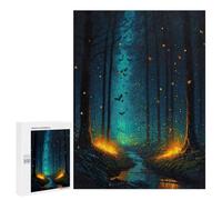 Rompecabezas 500 PCS para Adolescentes Magical Fairy Forest At Ni Rompecabezas para Adultos Juego Familiar Decoración del Hogar para Cumpleaños, Navidad 500 PCS