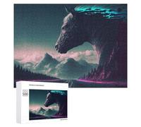 Rompecabezas 500 PCS para Adolescentes Magical Horse Mountain Road Rompecabezas para Adolescentes Juegos Divertidos Ensamblaje De Patrones Ayuda Al Cerebro A Ejercitarse 500 PCS