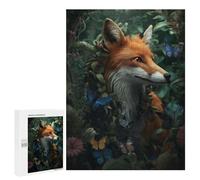 Rompecabezas 500 PCS para Adolescentes Magical Whimsical Fox Rompecabezas para Adultos Juego Práctico Decoración del Hogar Cumpleaños Y Navidad 500 PCS