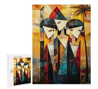 Rompecabezas 500 PCS para Adolescentes Modern Cubist Vision of The Three Graces Rompecabezas DIY Juguetes Una Obra De Arte como Regalo para Toda La Familia 500 PCS