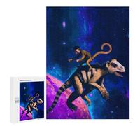 Rompecabezas 500 PCS para Adolescentes Monkey and Dinosaurus Rompecabezas Juegos Familiares Ensamblaje De Patrones Cumpleaños Y Navidad 500 PCS