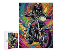 Rompecabezas 500 PCS para Adolescentes Motorcycle Dreams in Color Rompecabezas Juegos Relajantes Mejora La Memoria Oferta como Regalos para Toda La Familia 500 PCS