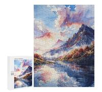 Rompecabezas 500 PCS para Adolescentes Mountain Sunset Rompecabezas para Adultos Juego Práctico Regalo De Cumpleaños Regalo De Cumpleaños, Regalos, 500 PCS