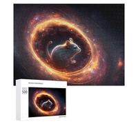 Rompecabezas 500 PCS para Adolescentes Mouse in Cosmic Spiral Rompecabezas para Adultos Juegos Divertidos Una Obra De Arte Ayuda A Ejercitar El Cerebro 500 PCS