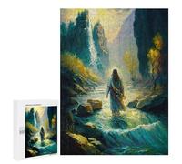 Rompecabezas 500 PCS para Adolescentes Nature of Jesus Rompecabezas para Adultos Juego Familiar Decoración del Hogar para Cumpleaños, Navidad 500 PCS