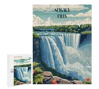 Rompecabezas 500 PCS para Adolescentes Niagara Falls Rompecabezas DIY Juguetes Una Obra De Arte como Regalo para Toda La Familia 500 PCS