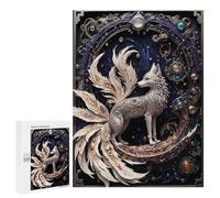 Rompecabezas 500 PCS para Adolescentes Nine Tailed Fox Rompecabezas para Adultos Juego Práctico Pero Divertido Y Humorístico para Cumpleaños, Navidad 500 PCS