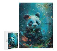 Rompecabezas 500 PCS para Adolescentes Panda Cub Rompecabezas para Adultos Juguete Decoración De Pared Difícil Difícil Desafiante De Completar 500 PCS