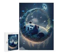 Rompecabezas 500 PCS para Adolescentes Panda Dreams in Moonlit Garden Rompecabezas Juegos Relajantes Mejora La Memoria Oferta como Regalos para Toda La Familia 500 PCS