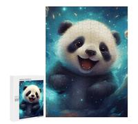 Rompecabezas 500 PCS para Adolescentes Panda in Starry Sky Rompecabezas Juegos Relajantes Mejora La Memoria Oferta como Regalos para Toda La Familia 500 PCS
