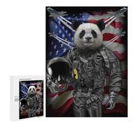 Rompecabezas 500 PCS para Adolescentes Panda Jet Fighter Pilot Rompecabezas para Adultos Juguete Decoración De Pared Difícil Difícil Desafiante De Completar 500 PCS