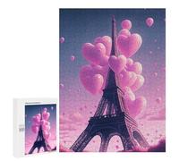 Rompecabezas 500 PCS para Adolescentes Paris Oil Painting Rompecabezas Juegos Familiares Ensamblaje De Patrones Cumpleaños Y Navidad 500 PCS