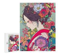 Rompecabezas 500 PCS para Adolescentes Pastel Kimono Girl Japan Rompecabezas Juegos Familiares Ensamblaje De Patrones Cumpleaños Y Navidad 500 PCS