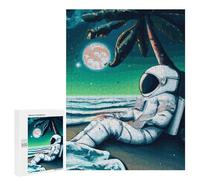Rompecabezas 500 PCS para Adolescentes Pensive Astronaut Rompecabezas Juego De Ingenio Aliviador De Estrés Desafiante para Completar 500 PCS