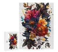 Rompecabezas 500 PCS para Adolescentes Petals and Gold Rompecabezas para Adultos Juego Práctico Pero Divertido Y Humorístico Regalo De Cumpleaños, Regalos, 500 PCS