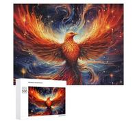 Rompecabezas 500 PCS para Adolescentes Phoenix Rising A Mythical Artwork Rompecabezas para Adultos Juegos Relajantes Decoración Interacción Entre Padres E Hijos 500 PCS