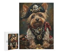 Rompecabezas 500 PCS para Adolescentes Pirate Dog Treasure Chest-119 Rompecabezas para Adultos Mejora La Memoria Interacción Entre Padres E Hijos Juguete Juego Intelectual 500 PCS