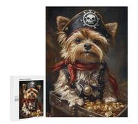 Rompecabezas 500 PCS para Adolescentes Pirate Dog Treasure Chest-122 Rompecabezas para Adultos para La Diversión Familiar Ayuda A Ejercitar El Cerebro Hermoso Juego De Diseño 500 PCS