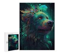 Rompecabezas 500 PCS para Adolescentes Poodle Dog Wizardry Rompecabezas DIY Juguetes Una Obra De Arte como Regalo para Toda La Familia 500 PCS