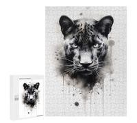 Rompecabezas 500 PCS para Adolescentes Puma Beauty Watercolor Rompecabezas para Adultos Juego Práctico Regalo De Cumpleaños Regalo De Cumpleaños, Regalos, 500 PCS